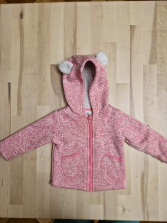 Adorable petit gilet à capuche T.74