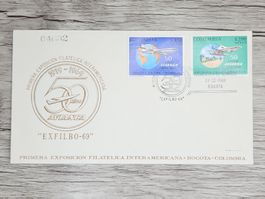 CL05 Enveloppe + Timbre Colombie 1969