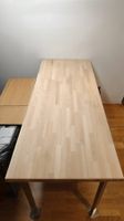 Mood Leimholzplatte Buche Massiv 200 cm x 80 cm x 4 cm