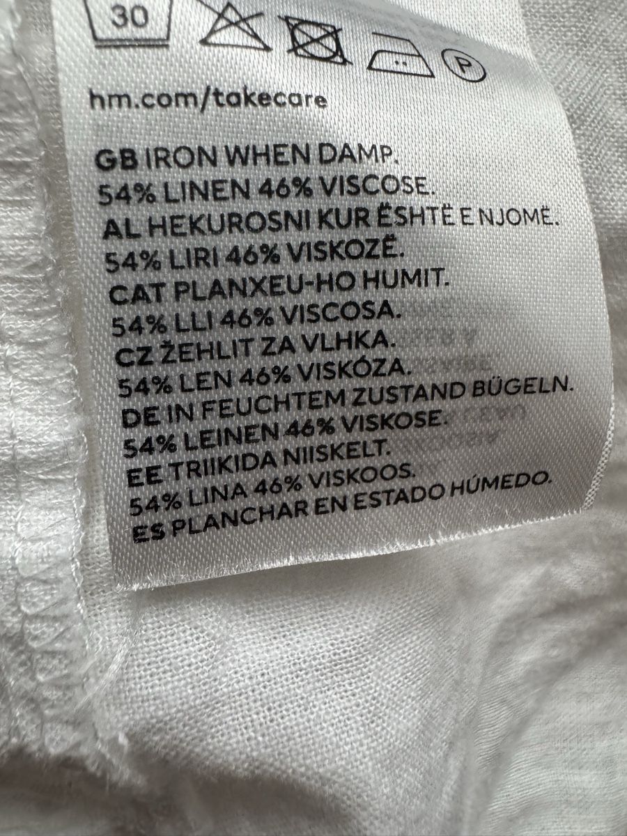 H&M Camicette: H&M Leinen Blend Bluse Top – Usato da Obfelden venduto da cesarina10 7