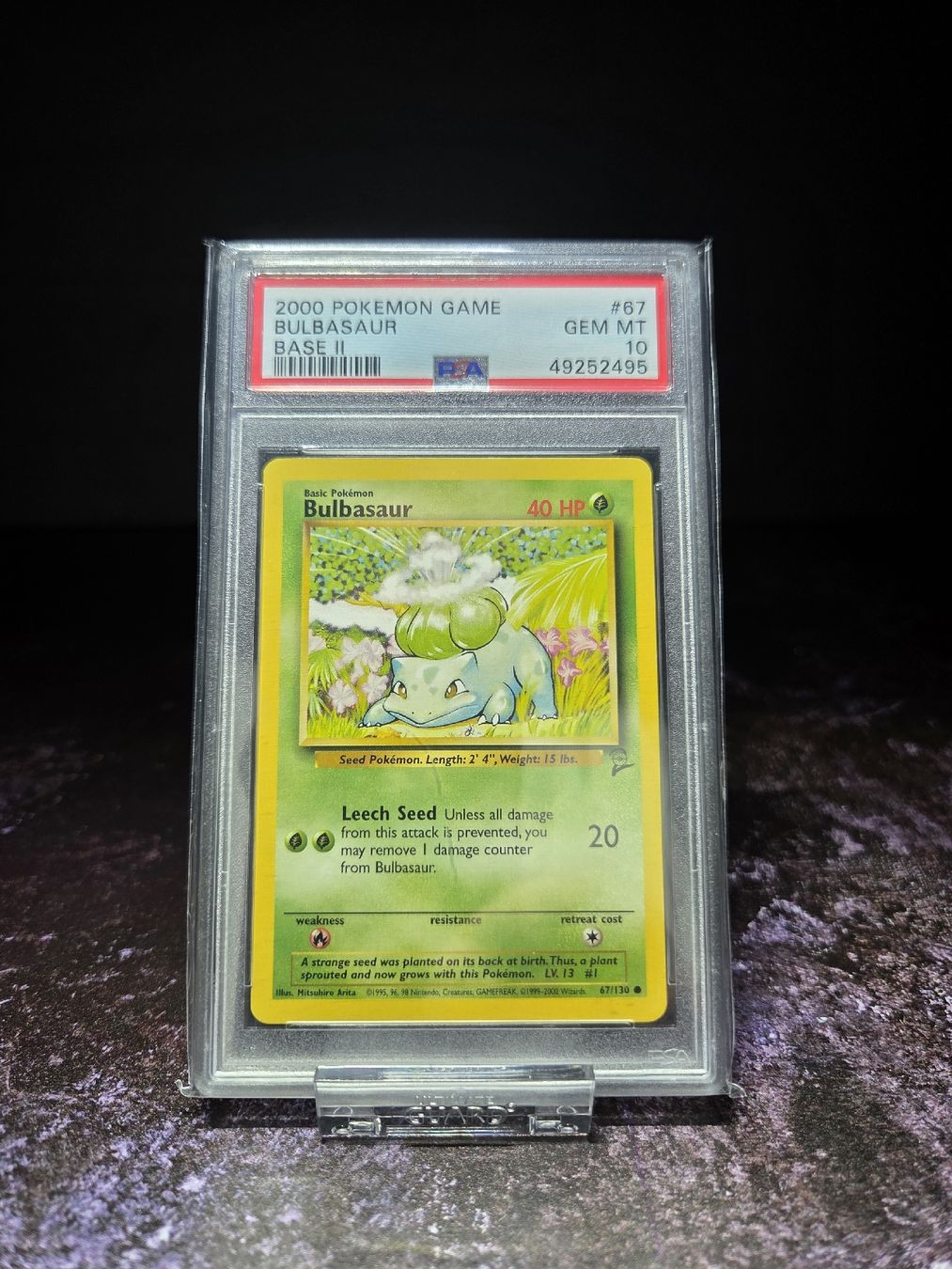 Pokémon Sammelbilder & Trading cards: 2000 POKEMON GAME BASE II 67 BULBASAUR PSA 10 – Gebraucht aus Lauerz von gp9_zt9k 3