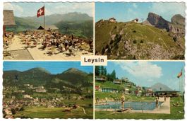 Leysin - 4 Bild AK