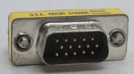 VGA | D-Sub | DE-15 gender changer  male-male | 15 Pin