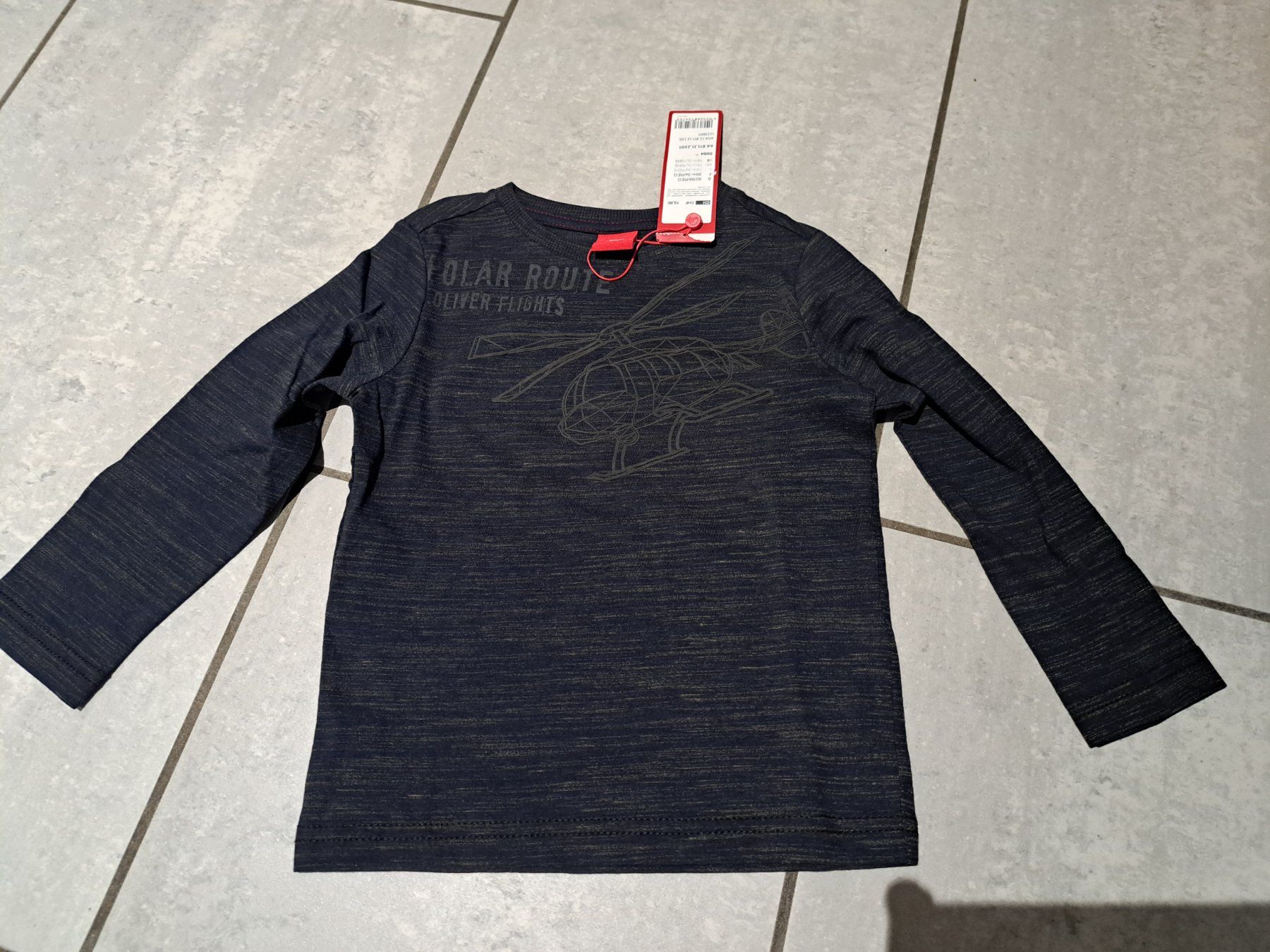 S.Oliver Maglioni & Felpe: Pulli S.Oliver blau Helikopter Gr. 92/98 NEU – Nuovo e nell'imballaggio originale da Killwangen venduto da KIANA08