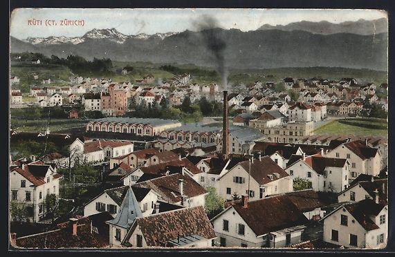Cartoline postali: AK Rüti, Teilansicht – Usato da Berlin venduto da bartko-reher