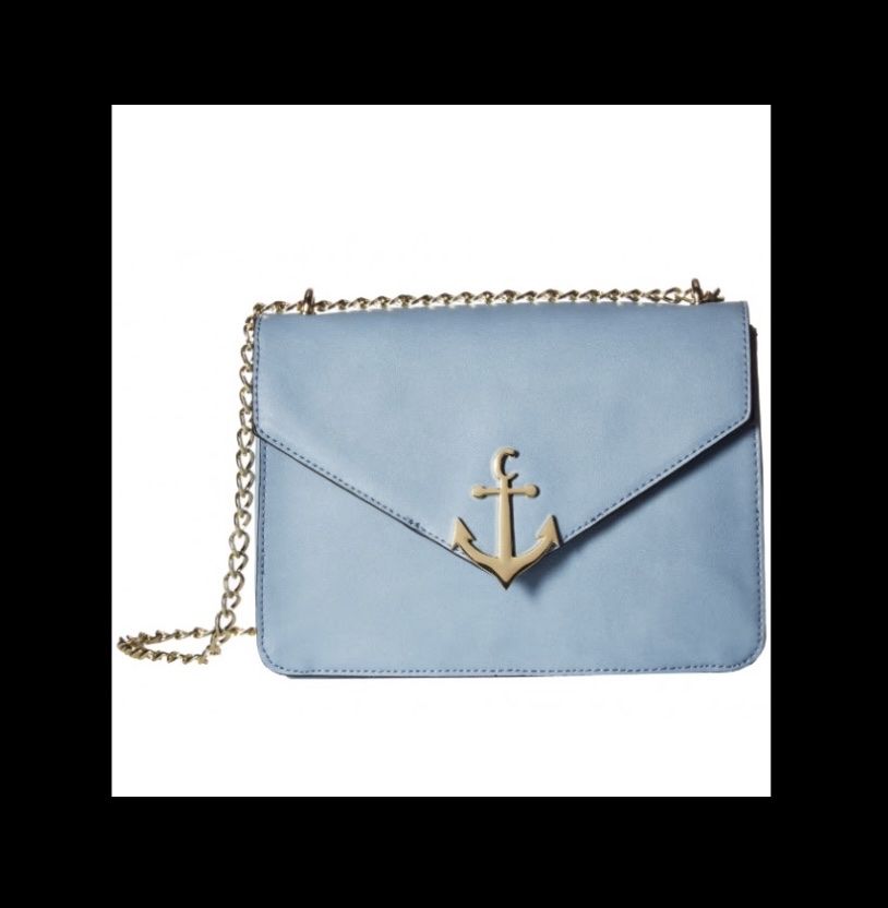 Borse da donna: Sam Edelman Blaue Umhängetasche mit Anker-Detail - – Nuovo e nell'imballaggio originale da Chur venduto da wys_vzr7