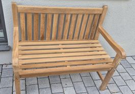 Gartenbank aus Teak-Holz, 110cm (Andora)