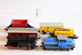 2 Märklin Loks mit Decoder und 4 Güterwagen. Alle ohne OVP