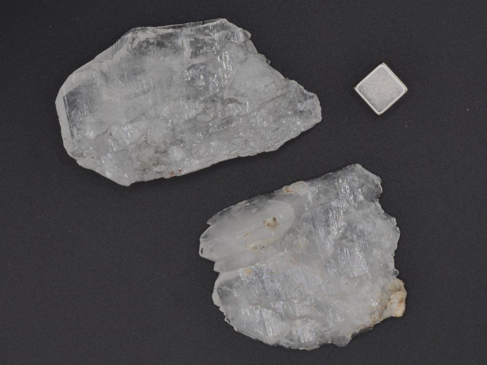 Minerali & Pietre curative: Zwei Flachquarze, Piz Beverin – Nuovo (secondo la descrizione) da Jona venduto da Moldavitsammler 2