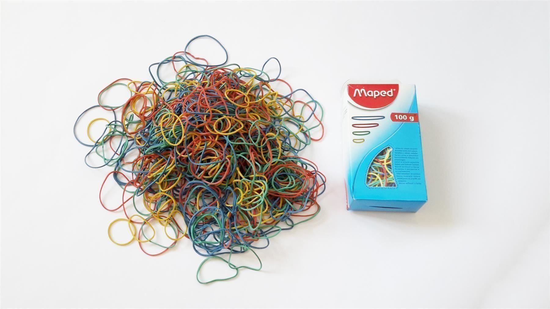 Nastri decorativi: Gummiringe, 100 g, 4 Grössen/Farben – Nuovo e nell'imballaggio originale da St. Gallen venduto da cointec 1