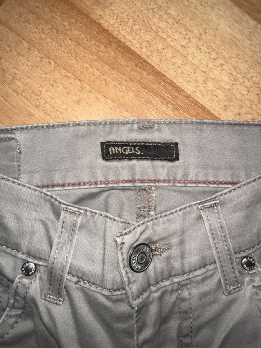 Angels Hosen: Angels Damenhose, Gr. 34, einf. Bundweite ca. 35 cm grau – Gebraucht aus Heiden von fam_797q 1