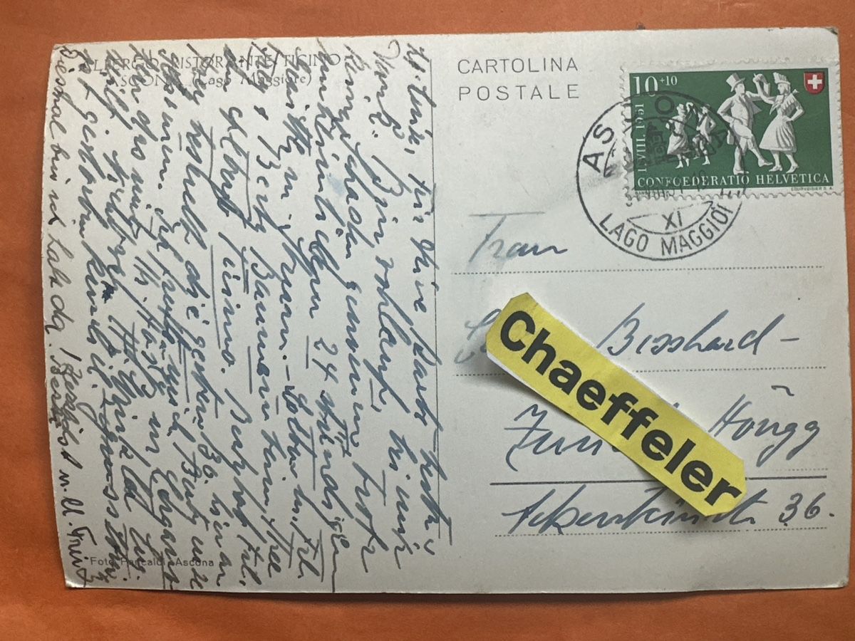 Cartes postales: Alte Ansichtskarte 1931 Ascona, Tessin, Schweiz – D'occasion à Zürich par Chaeffeler 1
