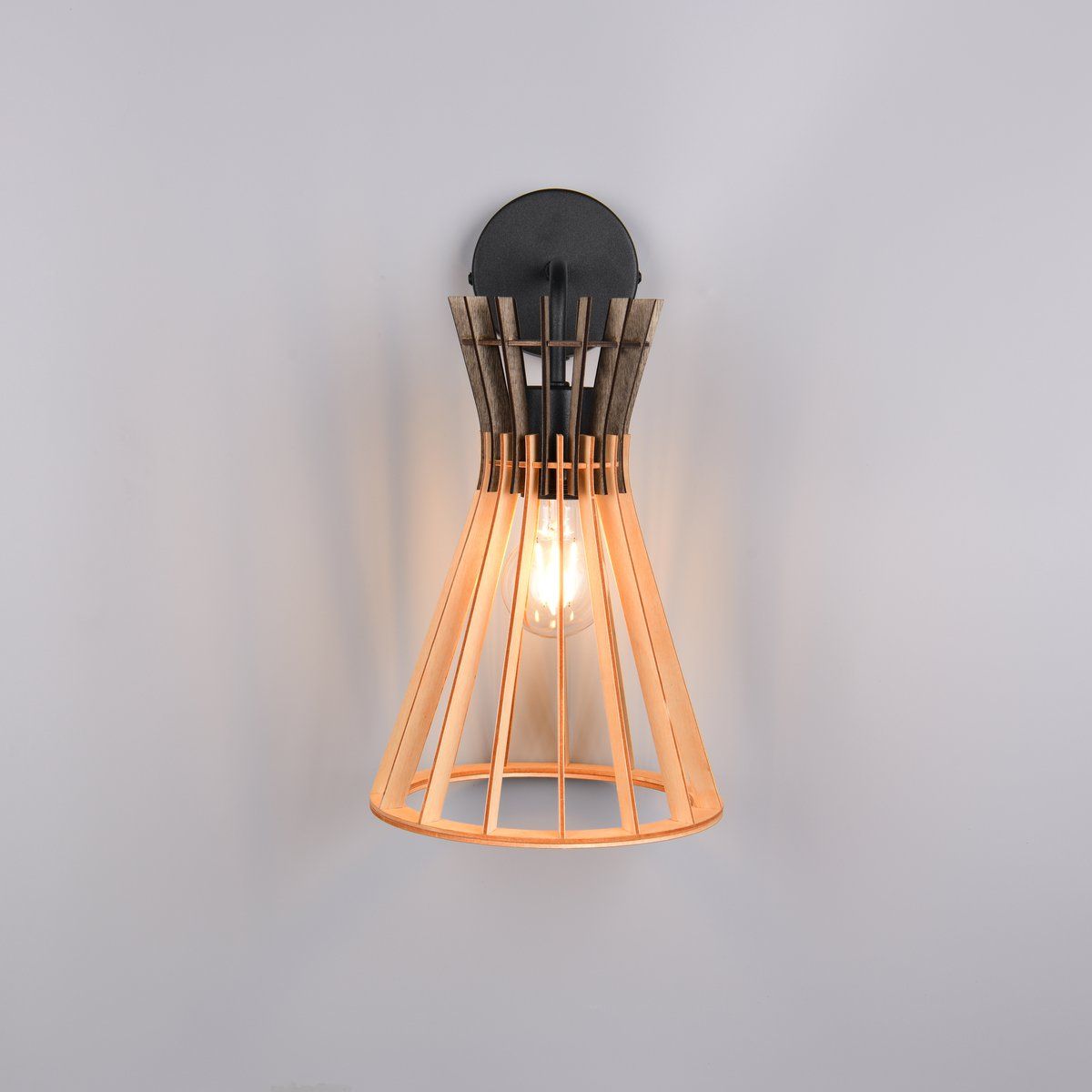 Lampade: Wandleuchte, Schwarz, Braun, 24 cm Höhe – Nuovo (secondo la descrizione) da Kreuzlingen venduto da Smart-Light 2