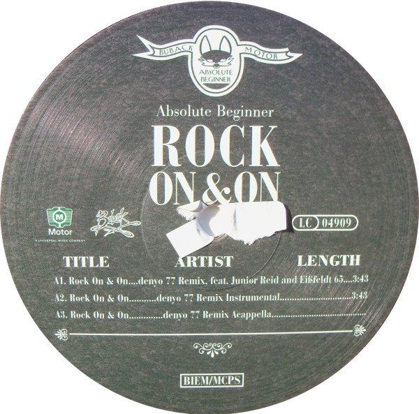 Dischi in vinile: Absolute Beginner ‎– Rock On & On – Usato da Genève venduto da jim.k 3