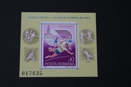 RUMÄNIEN 1980 OLYMPISCHE SOMMERSPIELE HANDBALL BLOCK 171 **