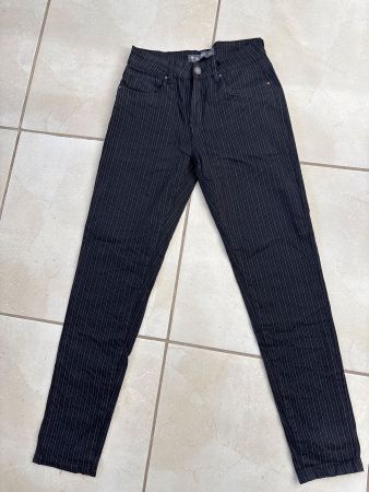 Multiblu Damen Hose, Gr. 36, schwarz gestreift, NEU