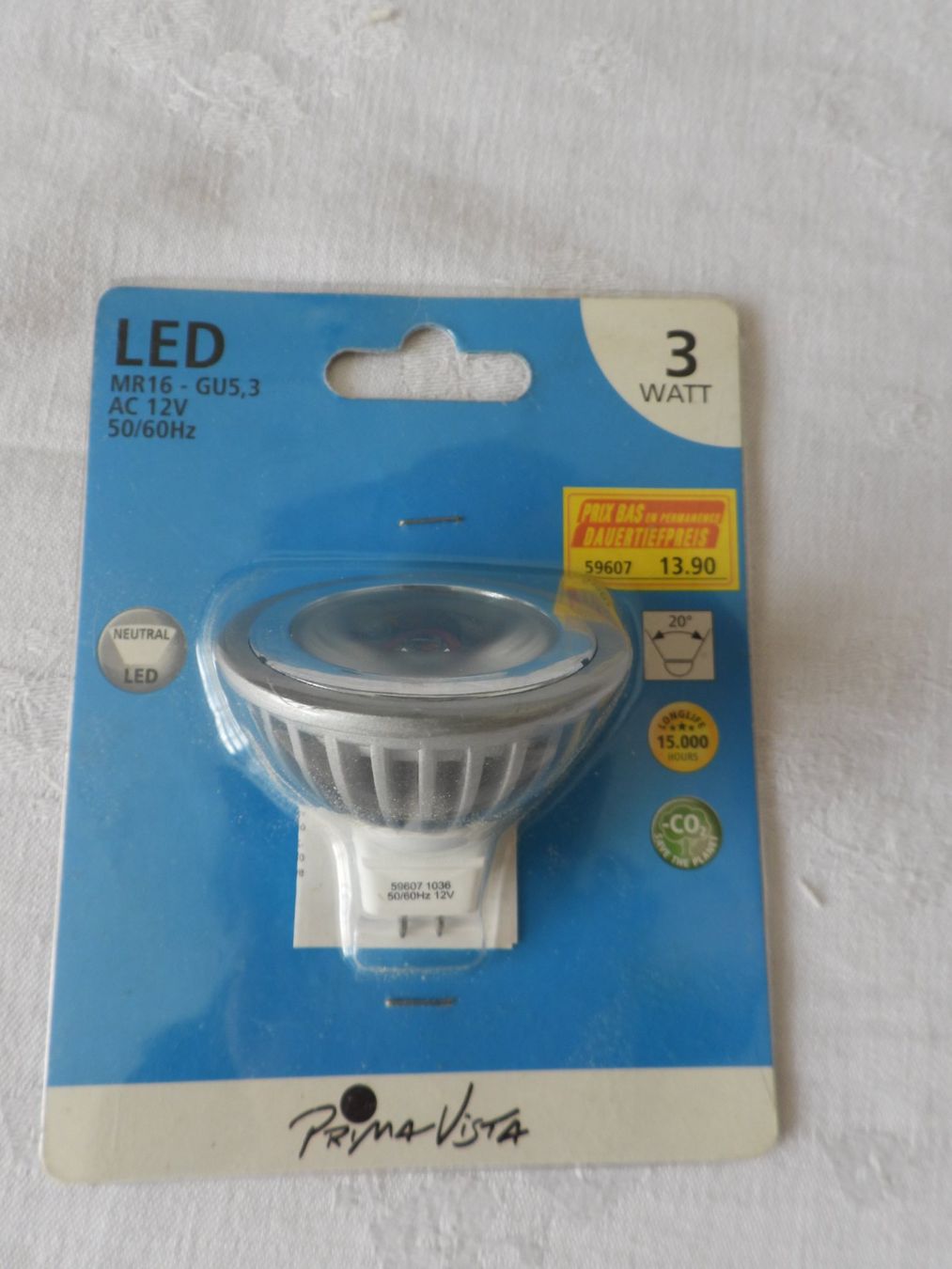 &Tradition Lampade: Primavista LED GU 5.3 MR16 – Nuovo e nell'imballaggio originale da Tavannes venduto da jimananas