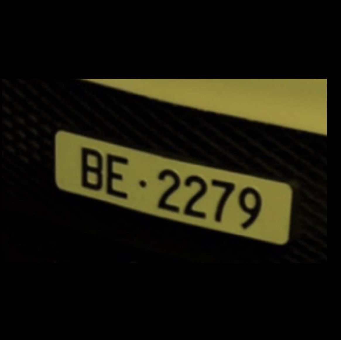 Schilder: BE 2279 Kontrollschild  – Gebraucht aus Thun von bsr_xg6p