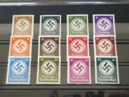 Deutsches Reich Dienst Hakenkreuz Briefmarken POSTFRISCH