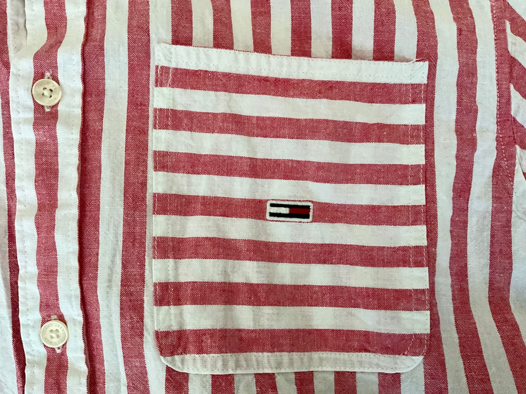 Tommy Hilfiger Camicie: Tommy Jeans Hemd - red (Large) – Nuovo e nell'imballaggio originale da Zürich venduto da Matz2001 5