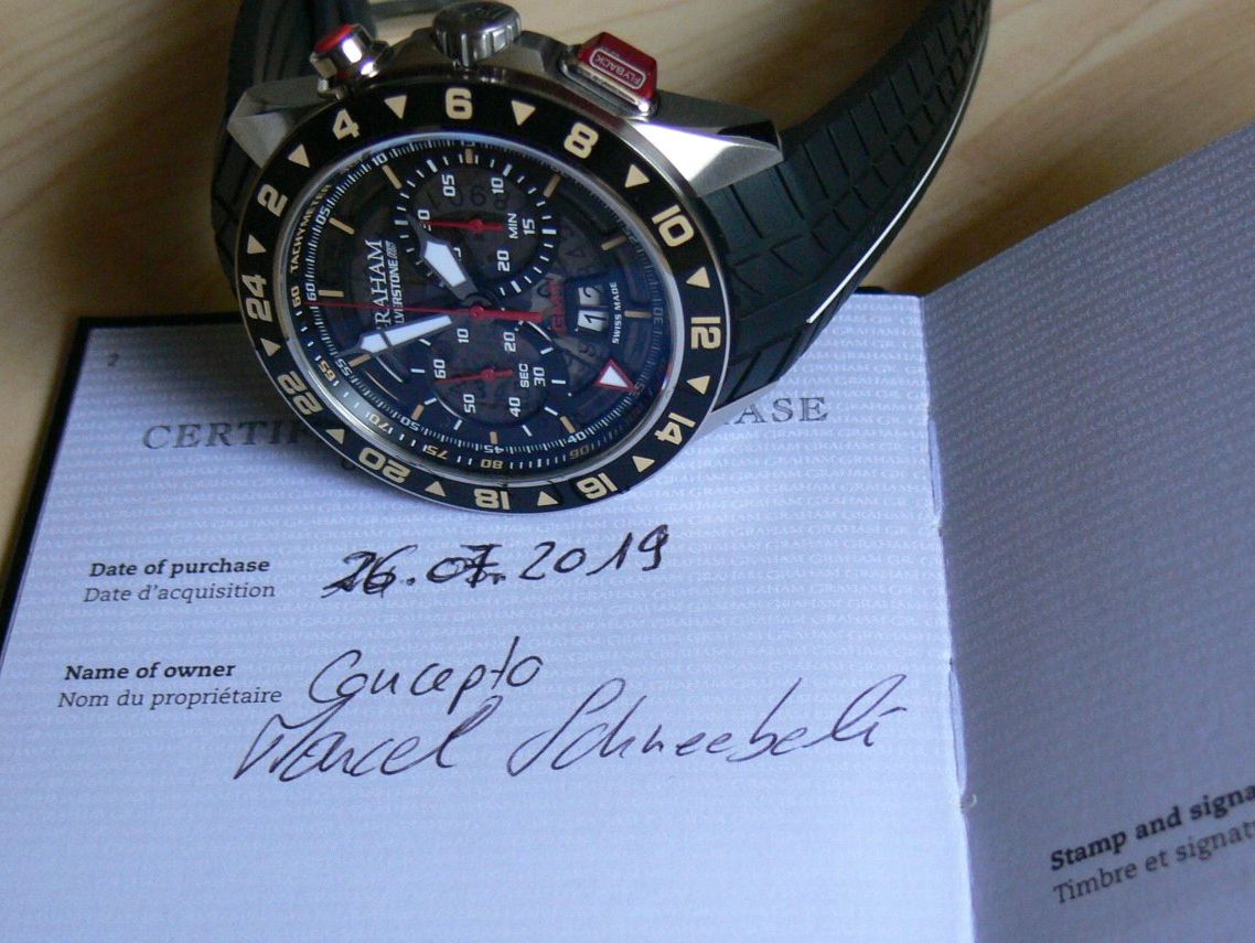 Graham Uhren: Graham Silverstone RS GMT Limited big date flyback 47mm – Gebraucht aus Remigen von Kelias 7