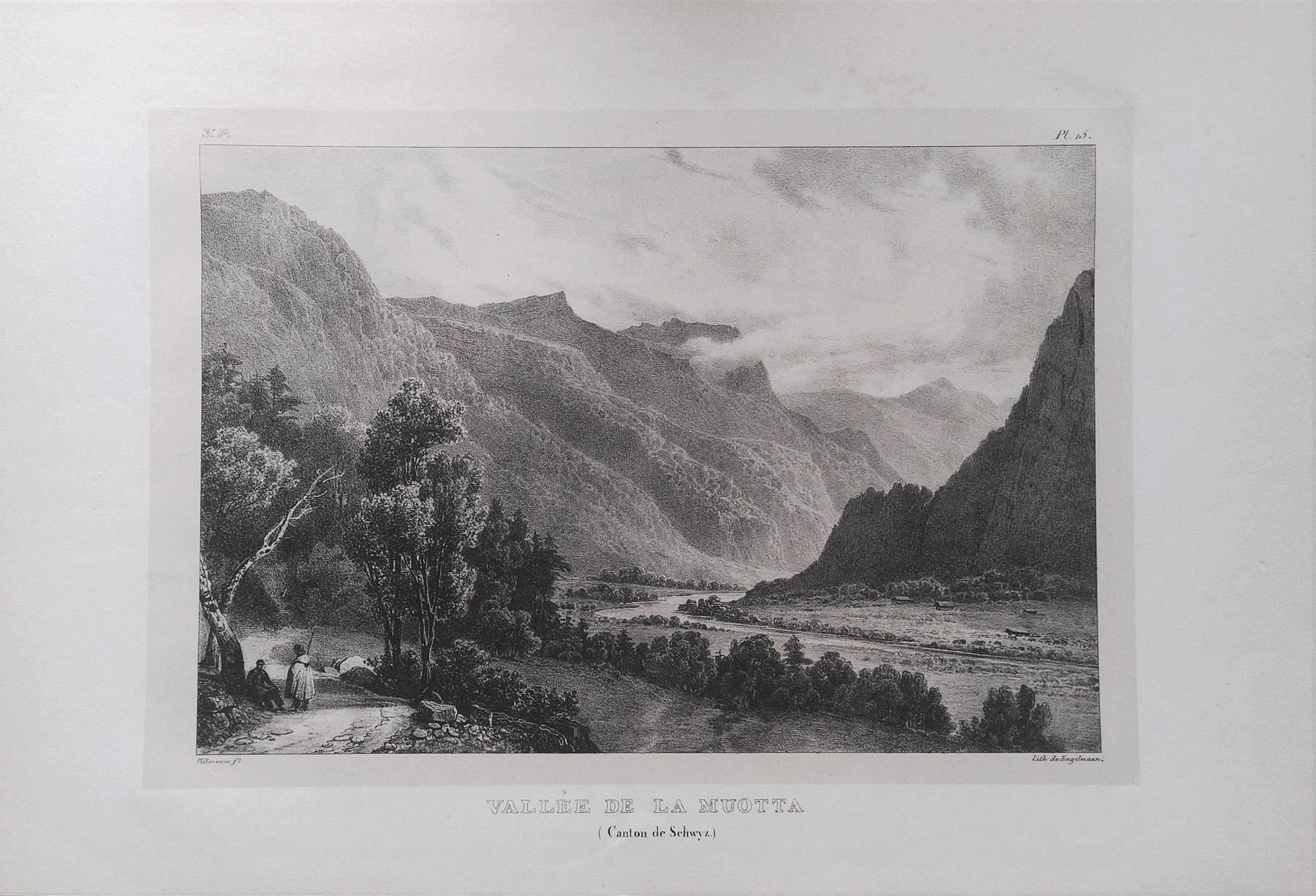 Incisioni: Muota Schwyz Litho von Engelmann – Usato da Rafz venduto da Helvet32