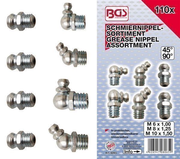 Tous les outils: Schmiernippel-Sortiment, 110-tlg. – Neuf avec emballage d'origine à Dietikon par Numis8953