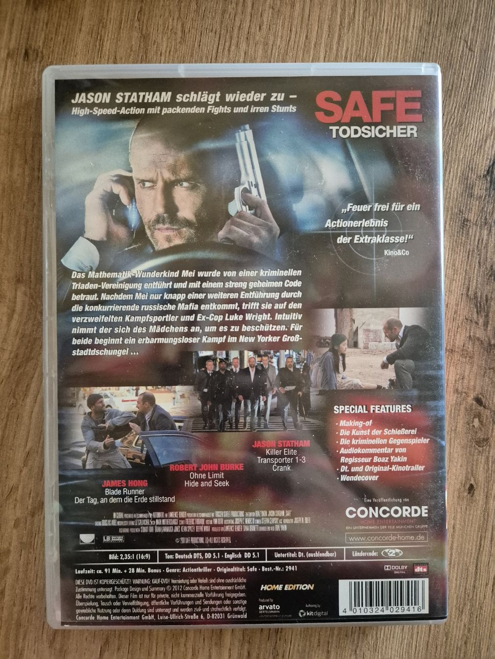 Tutti i DVDs: Safe - Todsicher DVD – Nuovo e nell'imballaggio originale da Berneck venduto da jst_nk6y 1