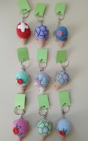 Handmade Crochet Turtle Keychain 🐢