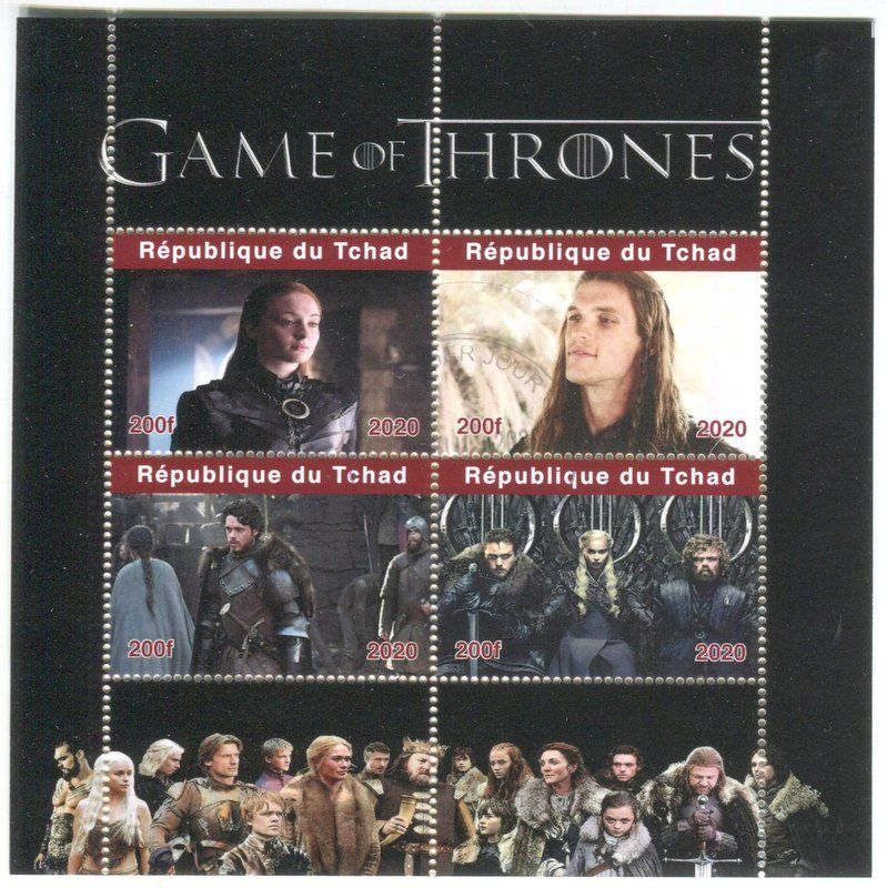 Tous les timbres: Block "Game of Thrones". Tschad. – Neuf avec emballage d'origine à Basel par Butsch5