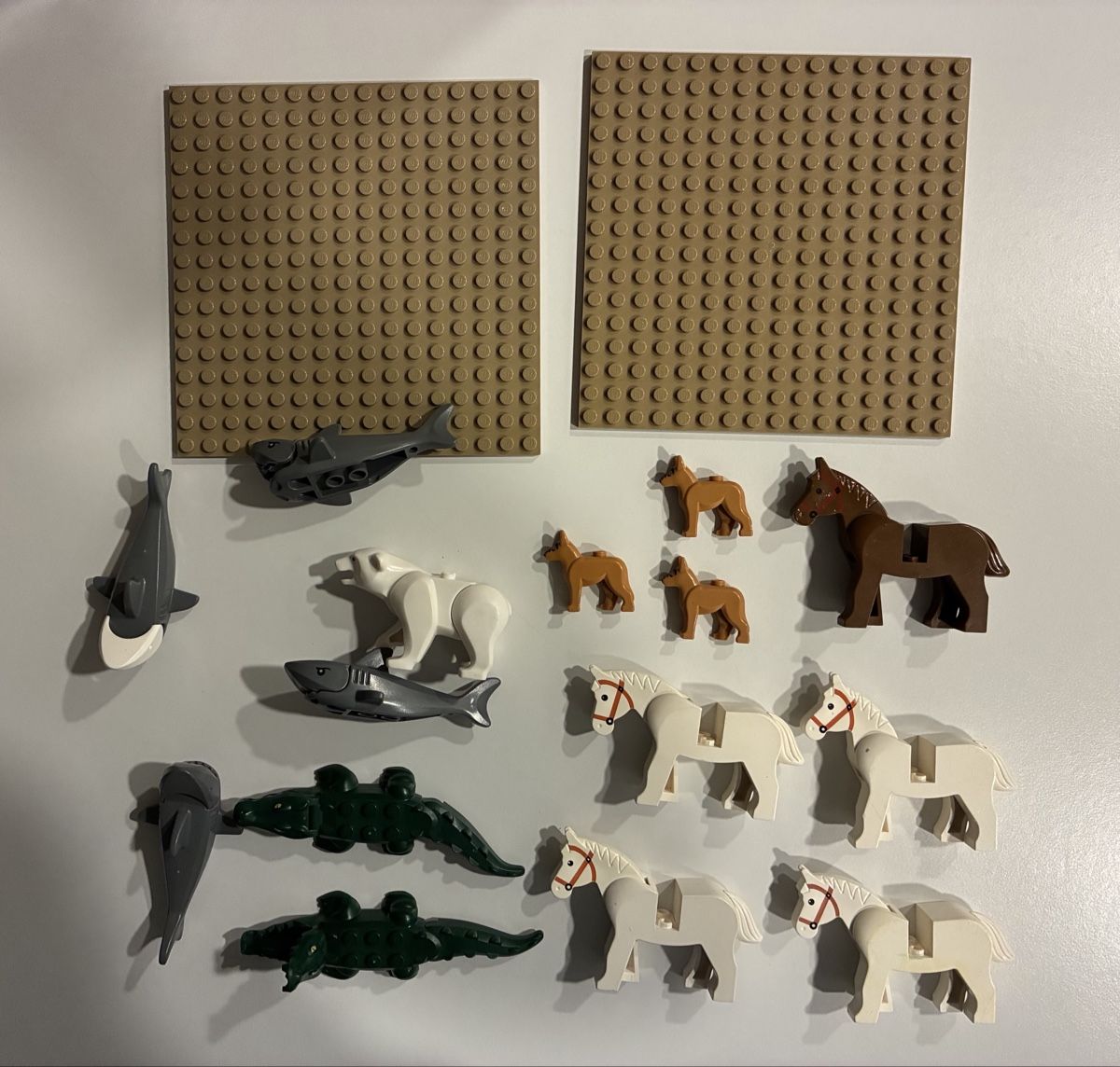 Lego Kit di costruzioni: Lego Tierfiguren und Bauplatten – Usato da Stäfa venduto da greety1981