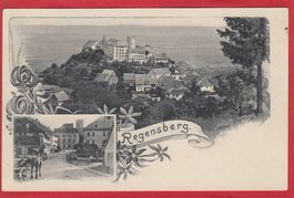 REGENSBERG, STRASSENANSICHT, LICHTDRUCK 1897 / 1905