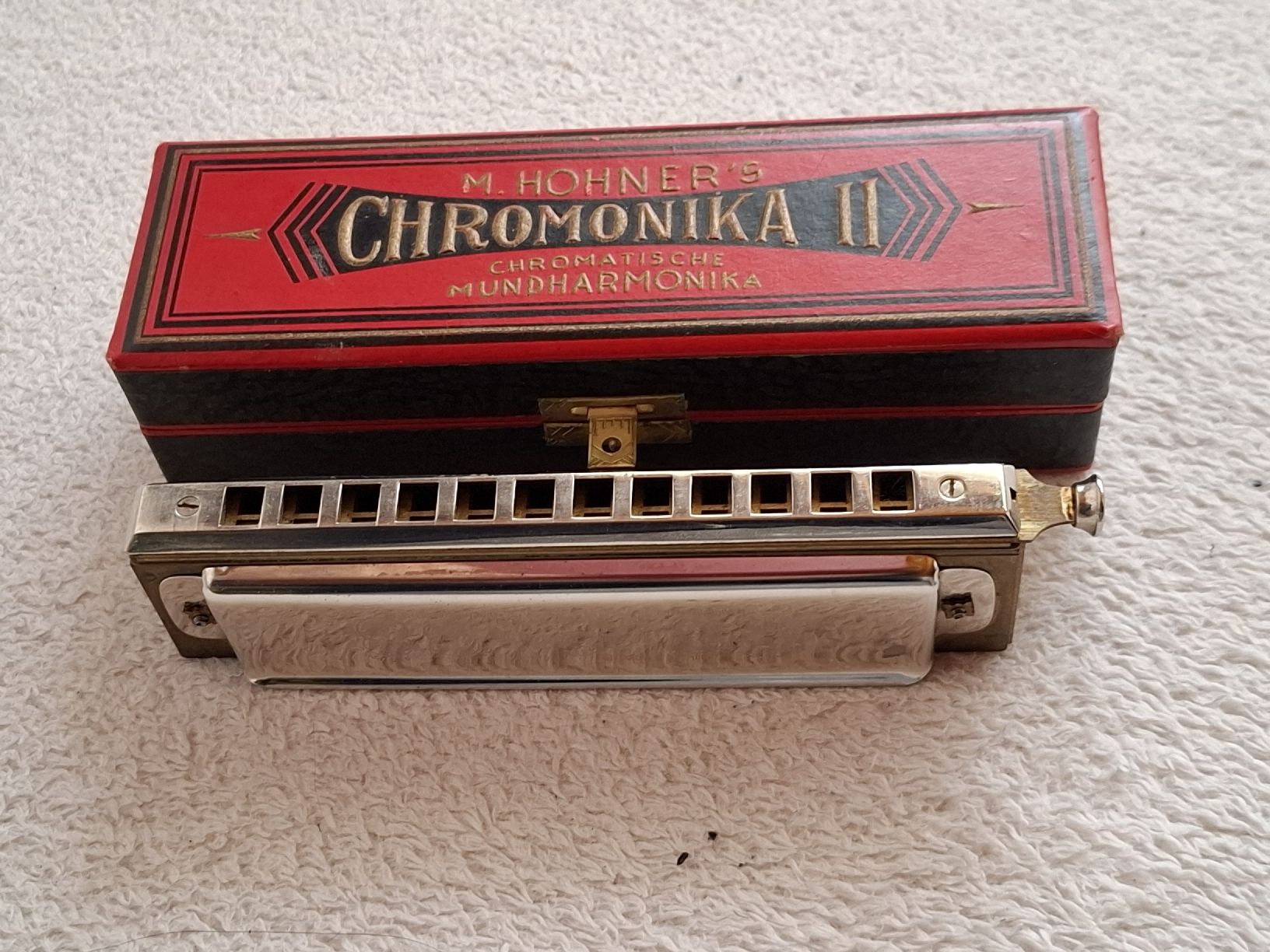 Hohner Strumenti musicali: M. Hohner Chromonica II Mundharmonika  – Usato da Riniken venduto da bro_slk8