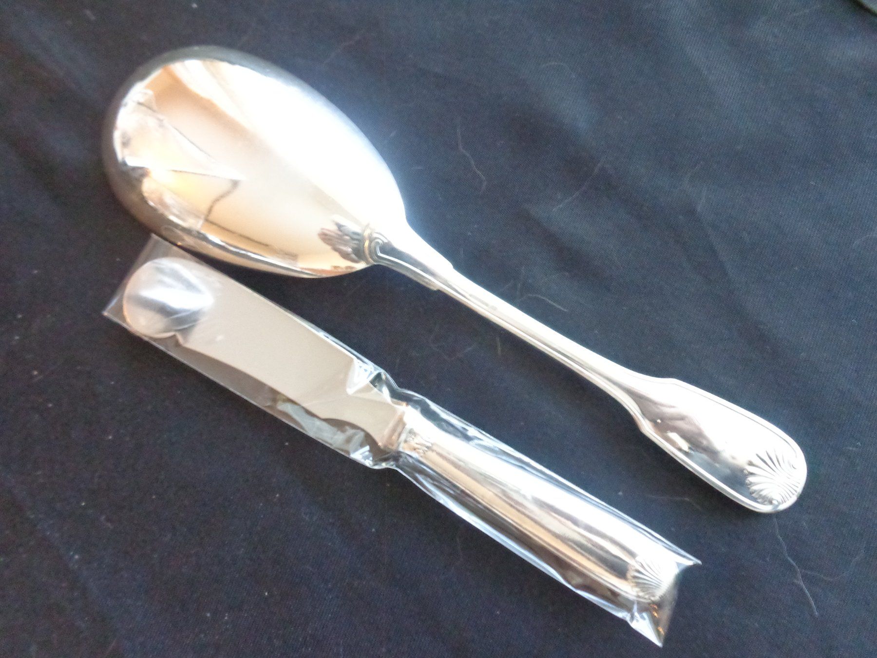 Christofle Set di posate: * 2 X COUVERTS A SERVIRE CHRISTOFLE COQUILLE COMME NEUF – Nuovo (secondo la descrizione) da Morges venduto da videcavegrenier 3