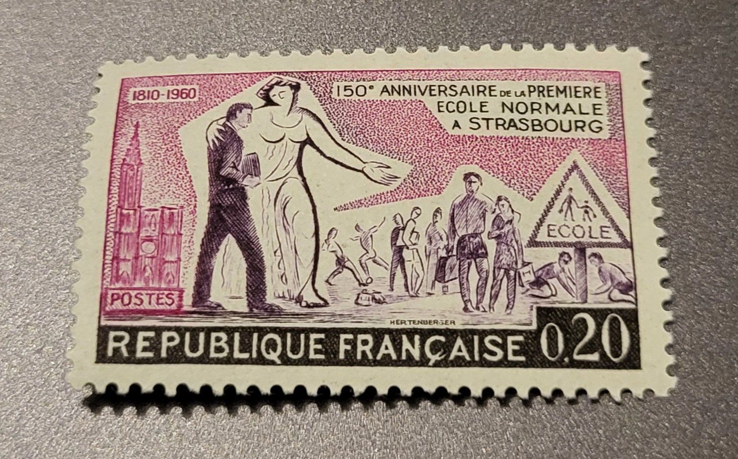 Tous les timbres: Frankreich 1960 briefmarke – D'occasion à St Gallen par Stampsalshobby