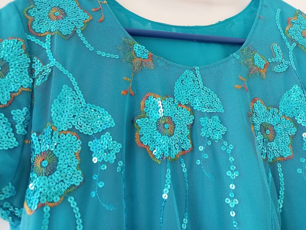 Vestiti: Paillettenkleid türkis Gr.38/40 – Usato da Zäziwil venduto da 33qfmnx9 1