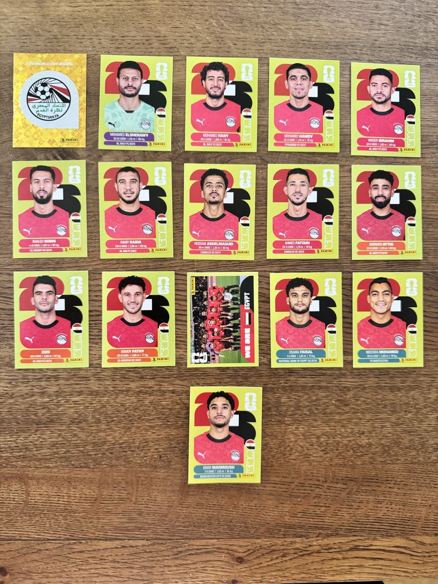 Panini Carte collezionabili: Ägypten EGY Panini WM 2026 – Nuovo (secondo la descrizione) da Emmenbrücke venduto da Lukee1901