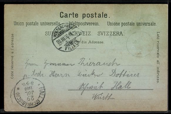 Cartes postales: Mondschein-Lithographie Rorschach, Bahnh – D'occasion à Berlin par bartko-reher 1