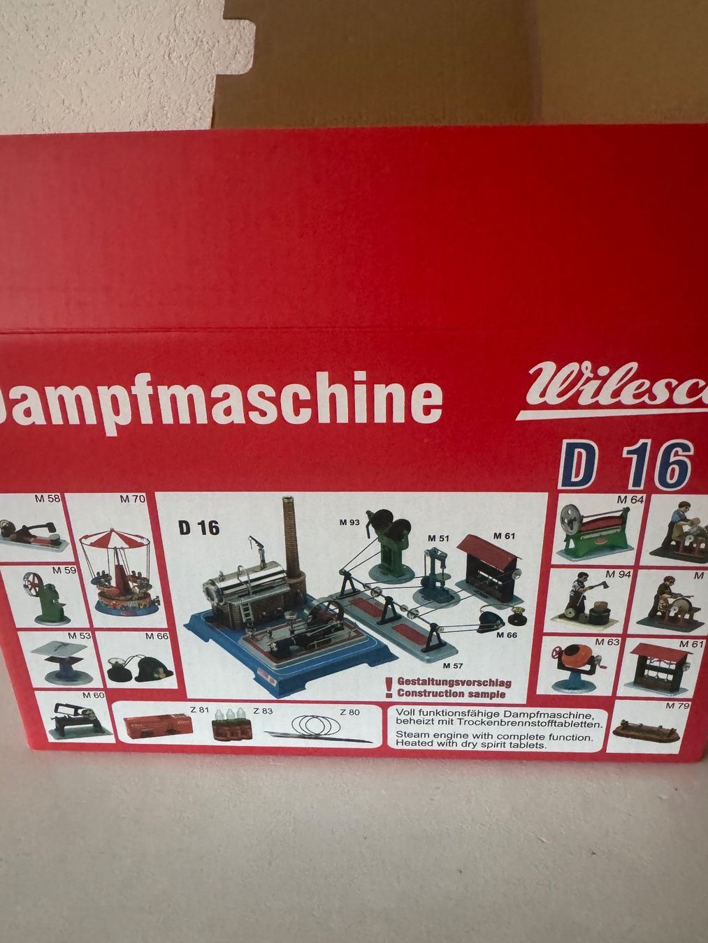Wilesco Modellbausätze & Standmodelle: Wilesco D16 - Machine à Vapeur - Neuve – Neu und originalverpackt aus Reconvilier von CR165639 4
