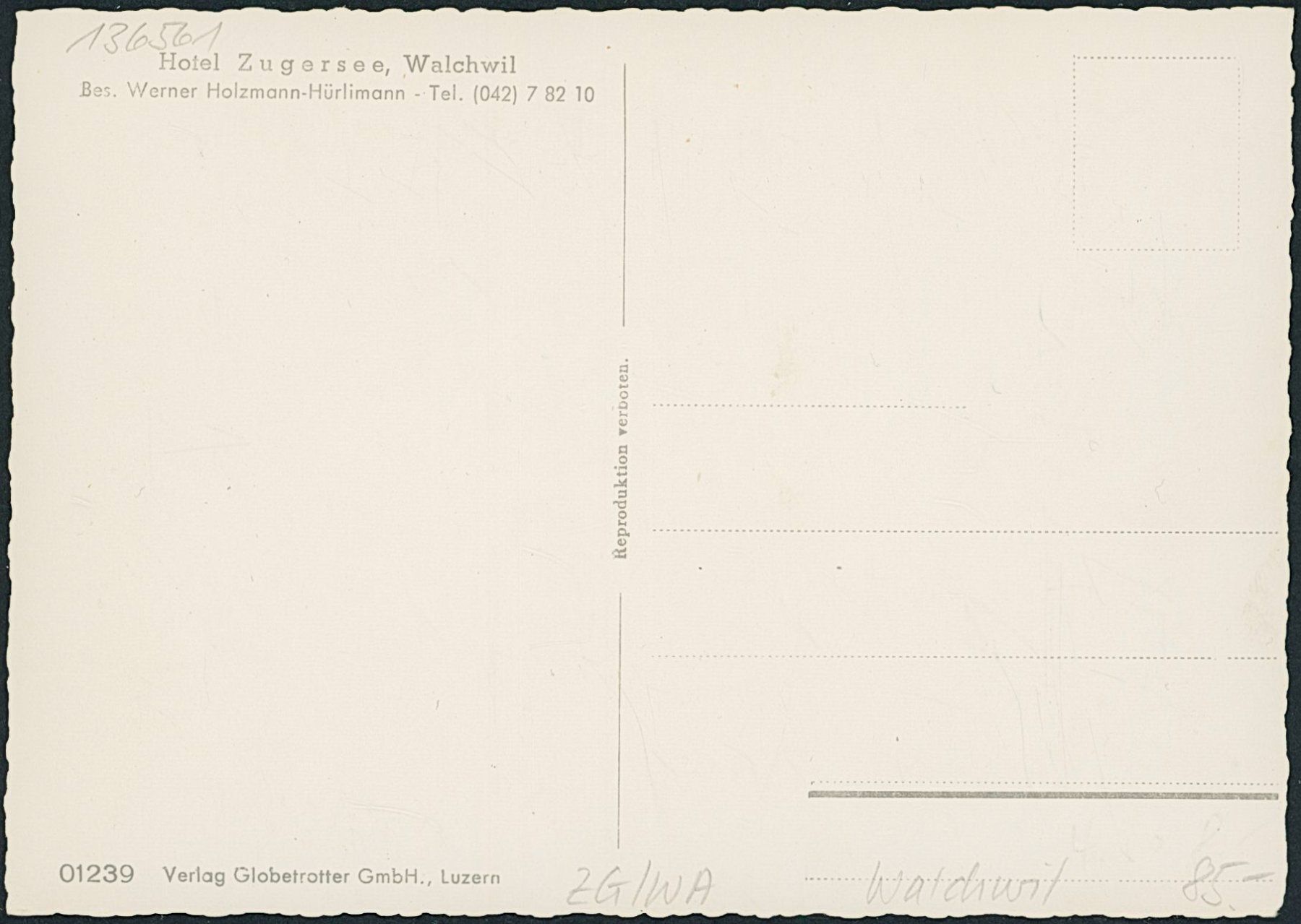 Cartes postales: ZG Walchwil – Neuf (Voir description) à Schindellegi par leecollect 1