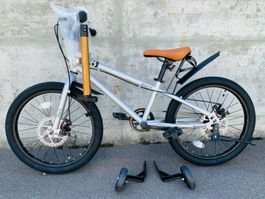 20 Zoll Kinderfahrrad Mountainbike Singlespeed Silber NEU