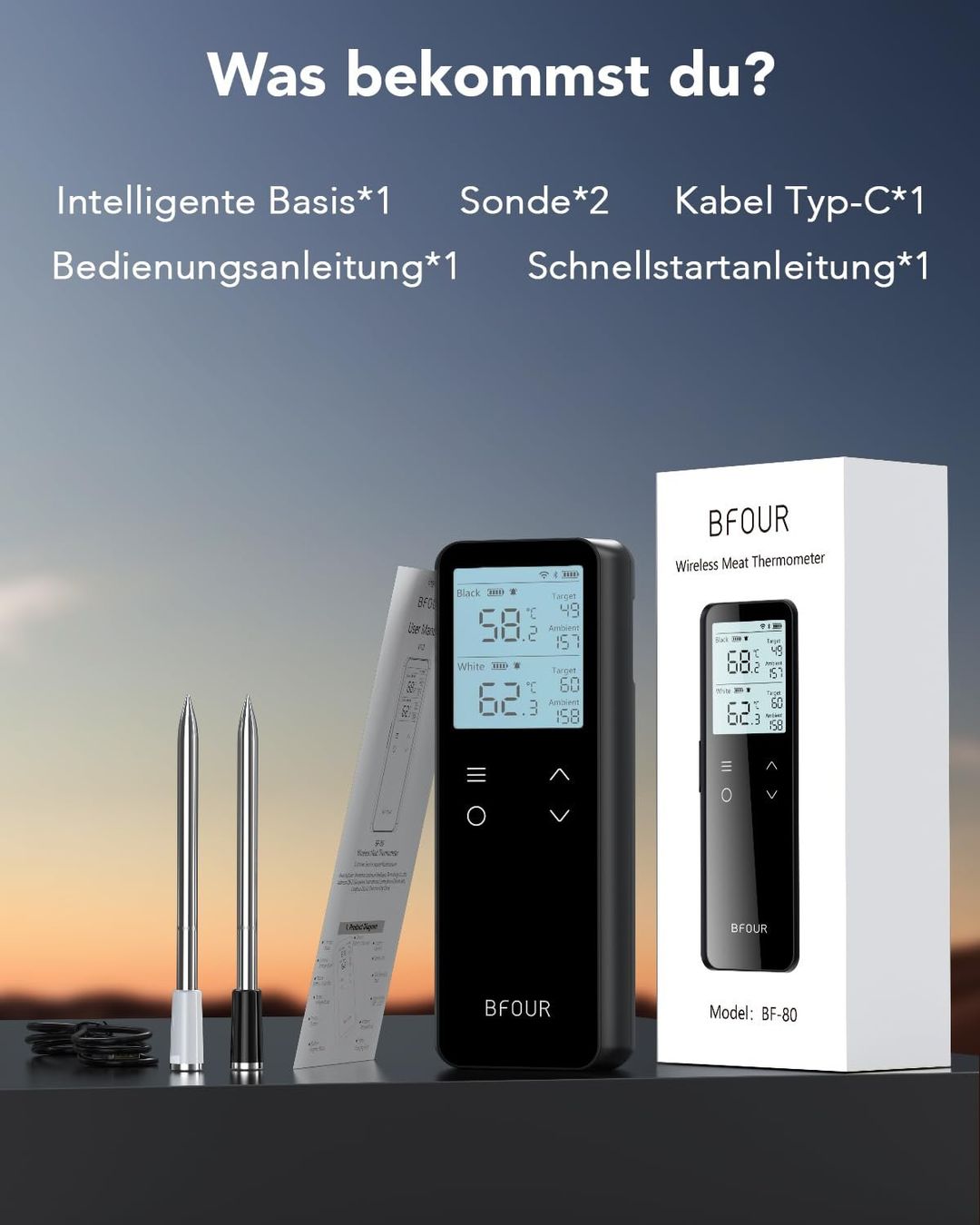 Sonstiges für Haushalt & Wohnen: Fleischthermometer WLAN Bluetooth 2 Sonden 6 Sensoren IP67 – Neu und originalverpackt aus Schaffhausen von her_zt65 8