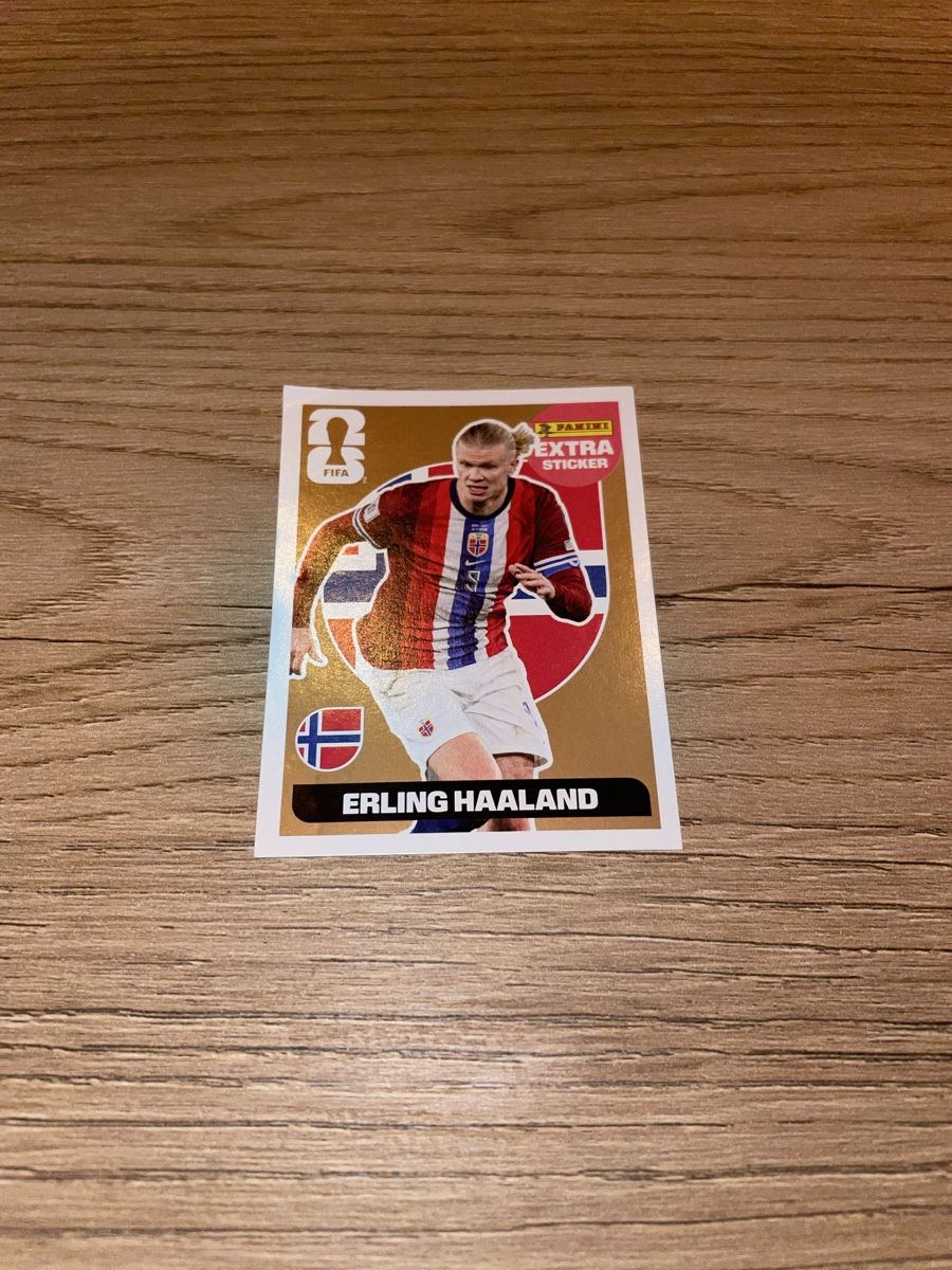 Panini Carte collezionabili: Erling Haaland - Panini Extra Sticker WM 2026 – Nuovo (secondo la descrizione) da Wünnewil venduto da loenggu
