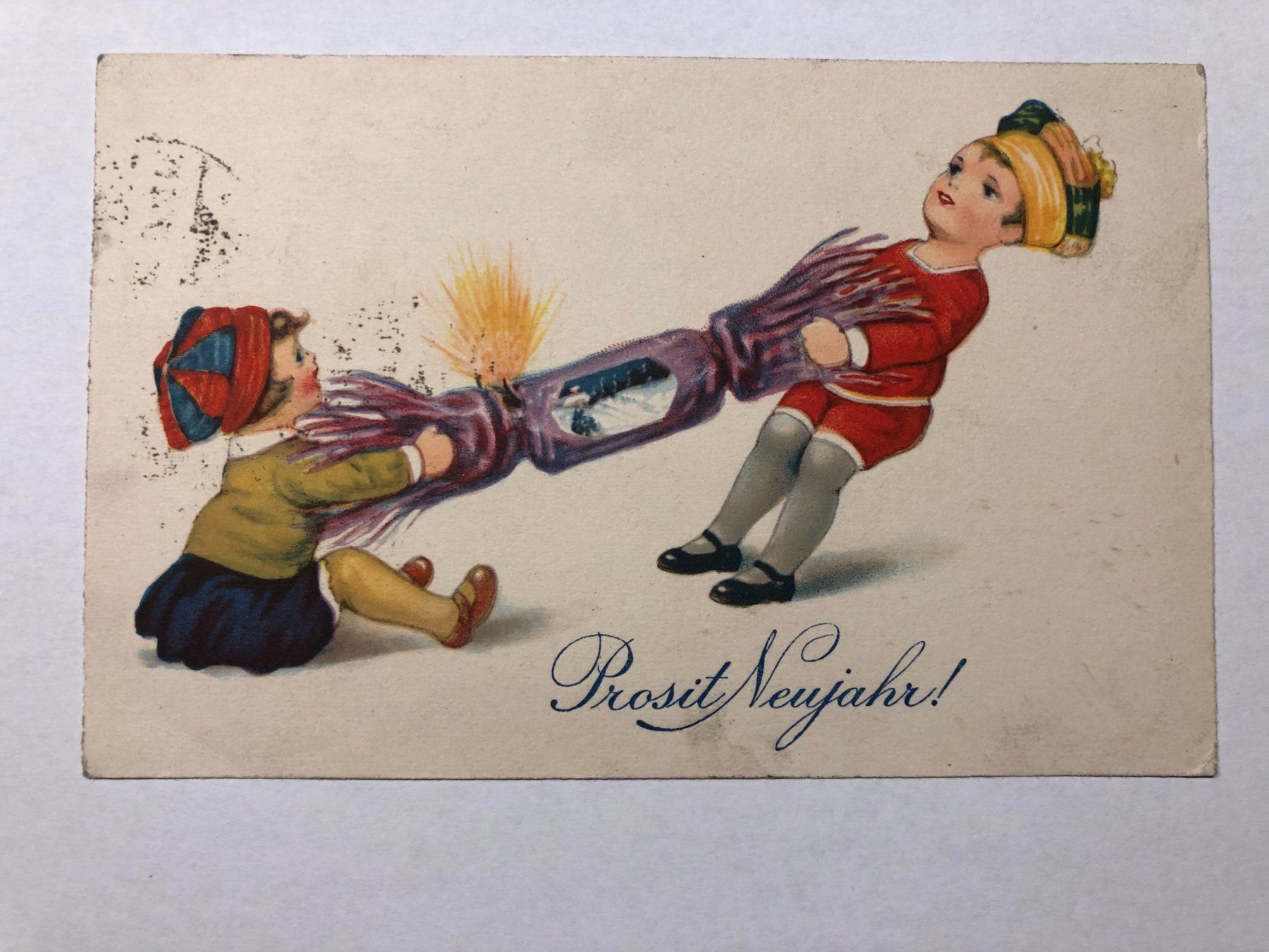 Cartoline postali: Prosit Neujahr!   1927 – Usato da Pfäffikon ZH venduto da Waltoversand