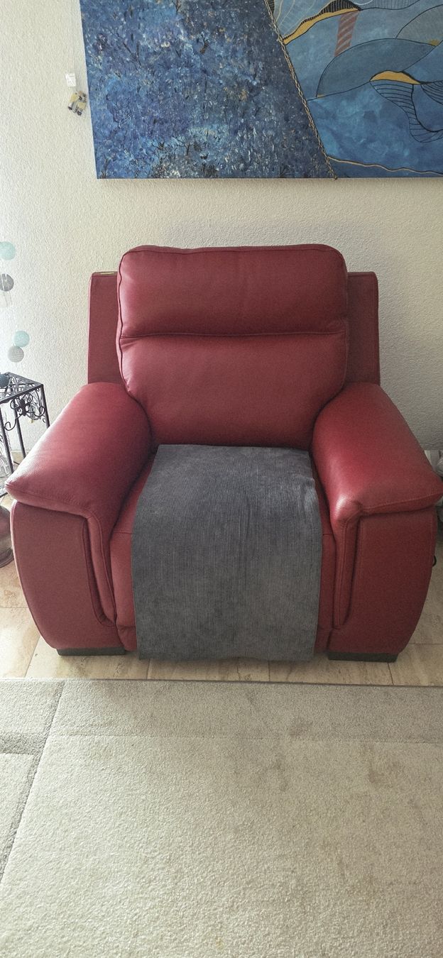 Conforama Sessel: Relax-Sessel rot, Louvre – Neu (gemäss Beschreibung) aus St. Pantaleon von dor_5yzm