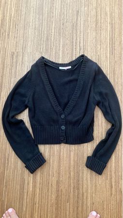 Strickjacke schwarz Grösse L 