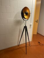 Stehlampe Tripod schwarz/gold