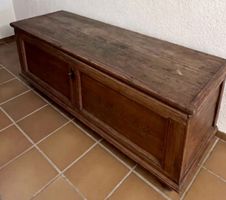 Truhe antiken Holzkiste Kiste mit Deckel Holzmöbel