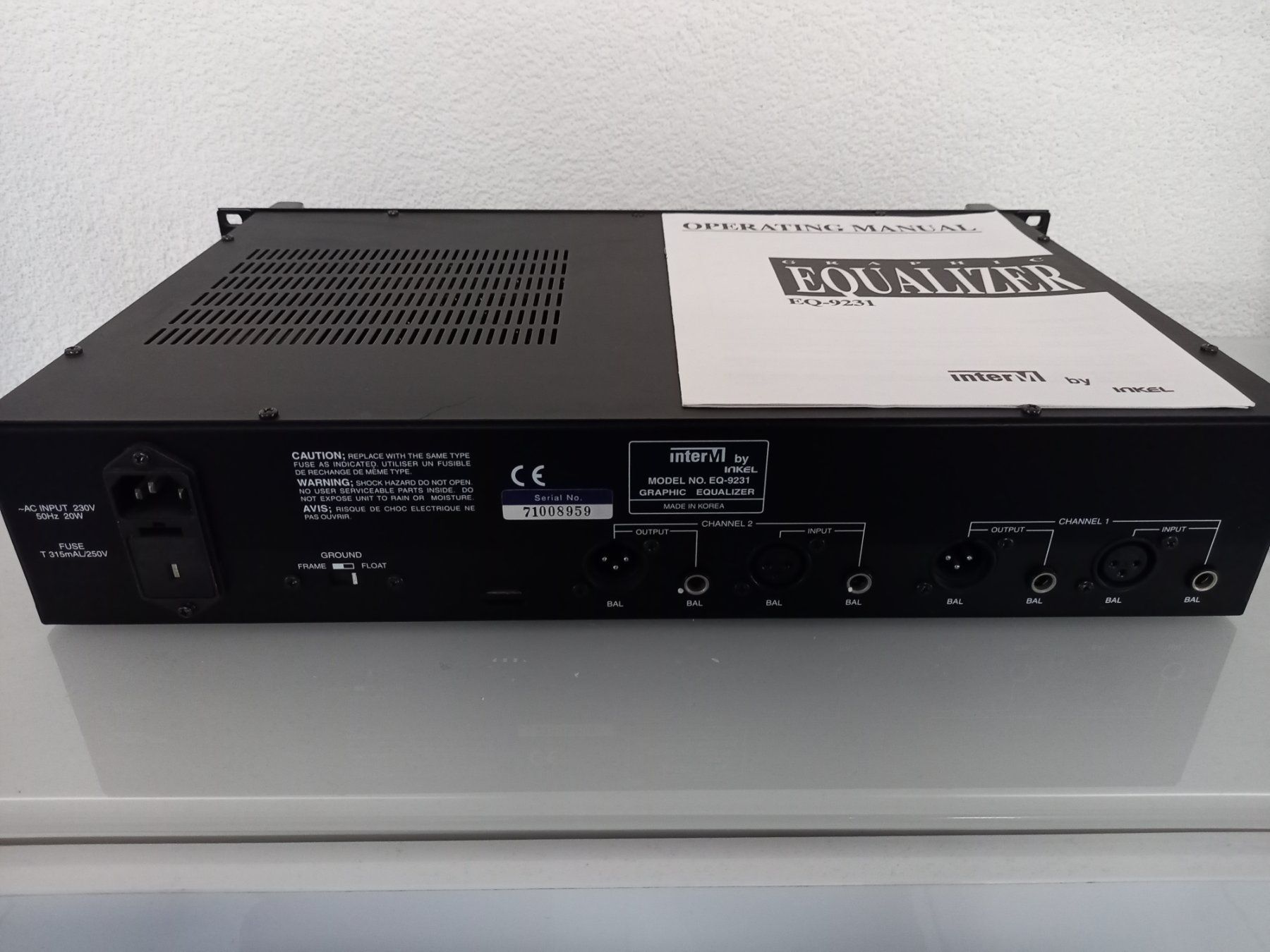 Equalizzatori: Graphic-Equalizer - InterM EQ-9231 – Usato da Frick venduto da Harmony94 2