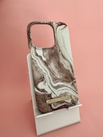 Ideal of Sweden iPhone 14 Pro case - Brown Marble Swirl 54